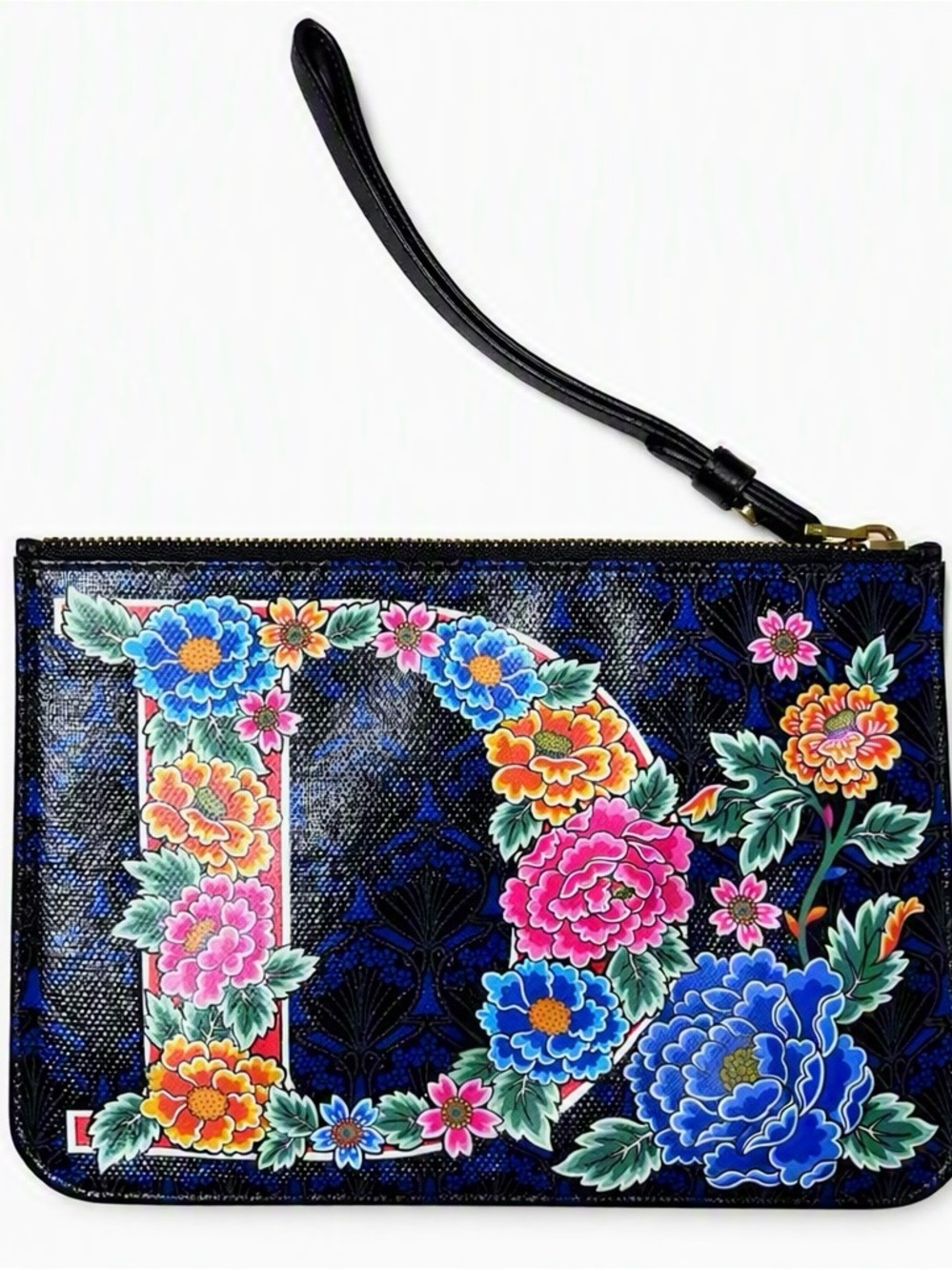 Liberty of London Iphis Wristlet Multicolor Floral Initial